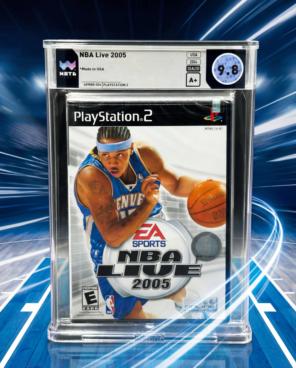 NBA Live 2005 • WATA 9.8 A+ • Nuggets Carmelo PSA • PlayStation 2