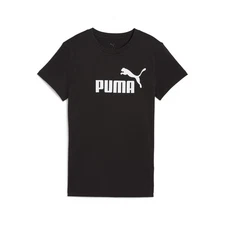 PUMA Essentials No.1 Logo Crew Neck Short Sleeve T-Shirt Womens Black Casual Top
