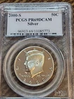 2000 S PR69DCAM SILVER PROOF KENNEDY HALF DOLLAR 50c Free Shipping Spots