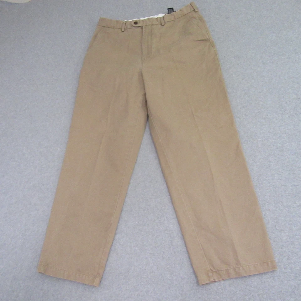 Pantalones chinos Daniel Cremieux para hombre 36 x 30 beige clásicos 100 % algodón Foto 2 de 4