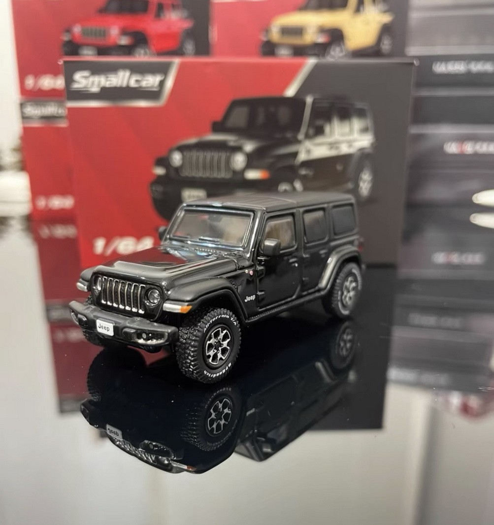 Smallcar 1/64 Scale Jeep Wrangler Black Diecast Car Model Co