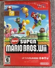 Nintendo New Super Mario Bros. Wii Multiplayer Game Manual Platformer NTSC