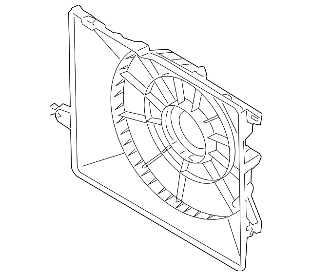 Genuine Kia 2011-2013 Sorento Fan Shroud 25350-1U100