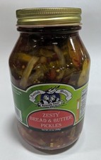 Amish Wedding Ready to Eat USA Made Zesty Bread N Butter Pickles 32 Oz