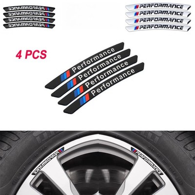 Sticker Badge Emblem M Power Sport 4x For BMW Performance Wheels Aluminum