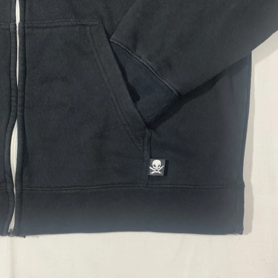 Fatal Clothing мужская XXL флисовая толстовка с капюшоном на молнии L/S California Live Life жесткая черная - Изображение 4 из 4