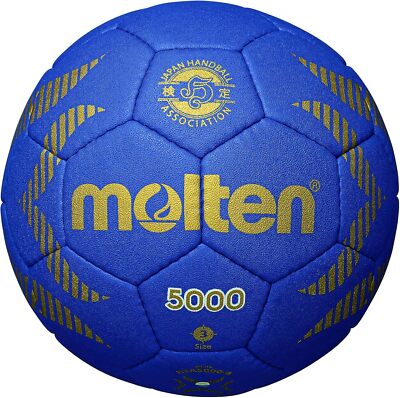 MOLTEN Handball A5000 Faux Leather Blue Internationally Approved