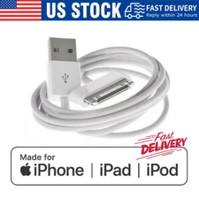 3FT 30 pin USB Charging Data Cable Cord for iPad 1/2/3 iPod Nano 1-6 LOT