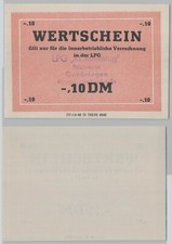 10 Pfennig Wertschein DDR f&uuml;r LPG Geld Gardelegen 1963 (149262)