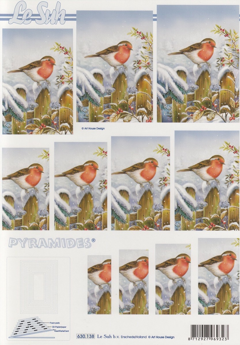 When Robins Appear Die Cut 3D Decoupage Kit By Hunkydory