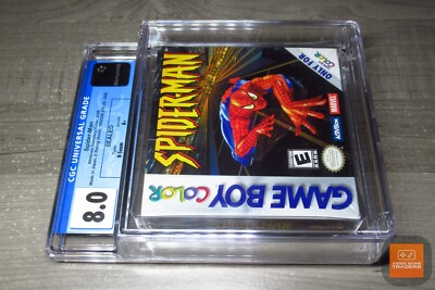 CGC 8.0 A+ - Spider-Man 1ST PRINT H-Seam Game Boy Color, GBC 2000 NEW! - RARE!