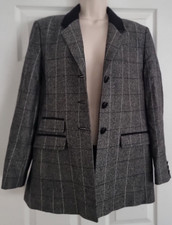 Women's Jacket Blazer Gery Mix Viyella Petite Size 12