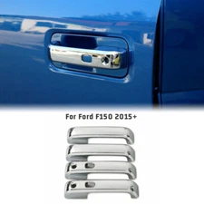 4pcs Chrome Exterior Car Door Handle Shell Cover Trim For Ford F150 Accessories