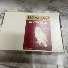 White Owl Invincible Cigar Box General Cigar Company NY Vintage Tobacco M