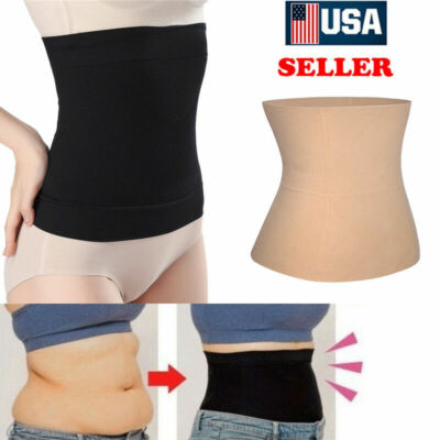 Women Fat Burner Sauna Tummy Tuck Belt Body Shaper Girdle For Tummy Slimming Hot