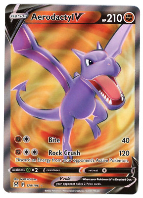 ポケモンカードゲーム Aerodactyl V from Lost Origin AERODACTYL V (Ultra Rare) 092/196 Pokemon Lost Origin NM MT