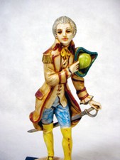 Vintage ROSSI & FIARUCCI Figurine GENTLEMAN Sword Saber ITALIAN MARBLE Fontanini