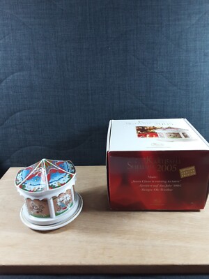 Hutschenreuther Spieluhr 2005 Karussell Sants Claus is coming to town.Limitiert