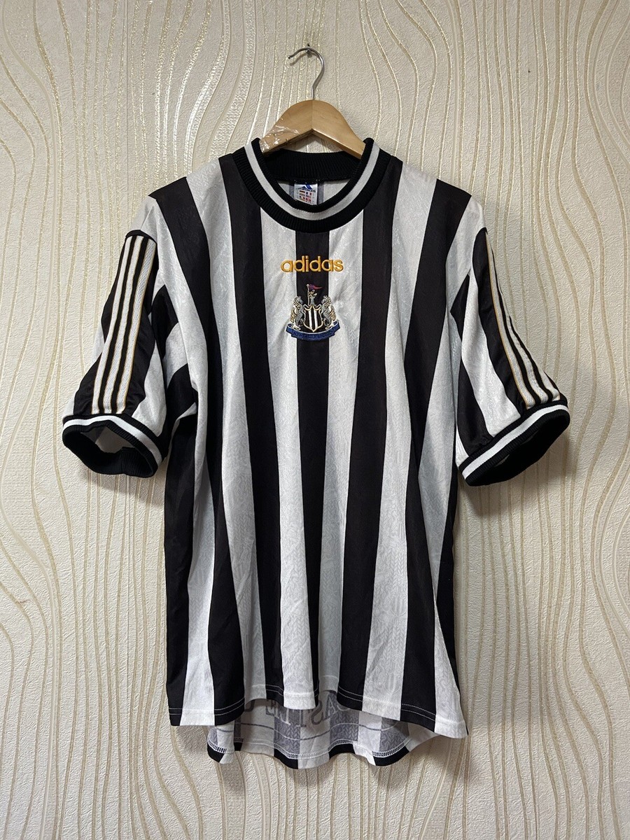 NEWCASTLE UNITED 1997 1998 HOME FOOTBALL SHIRT SOCCER JERSEY NEWCASTLE UNITED 1997 1998 HOME FOOTBALL SHIRT SOCCER JERSEY