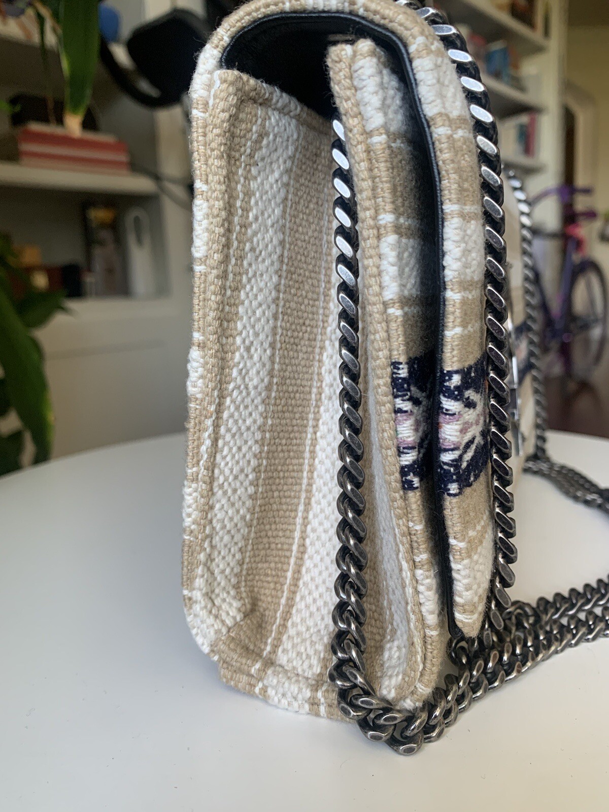 SAINT LAURENT Ysl nuova borsa con patta in toilette e pelle