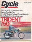 Vintage Cycle Magazine July 1969 - Triumph 750 Trident Yamaha Ds6C Honda Sl-90