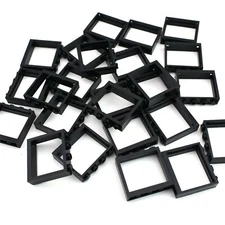 TCM BRICKS Black 1x4x3 Window Frame X25 Compatible Parts & Pieces