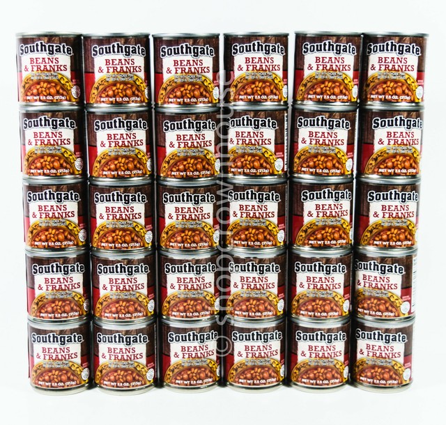 30 cans Southgate BEANS & FRANKS Chicken/Pork/Beef in Tomato Sauce 7