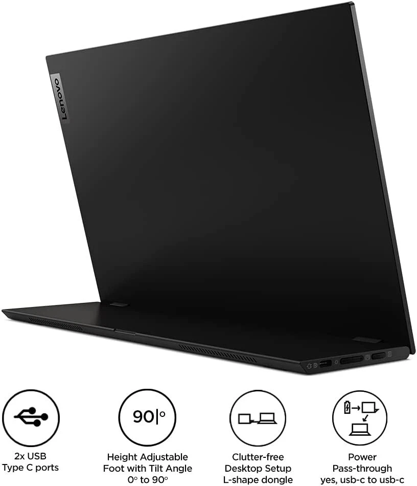 Lenovo ThinkVision M14t USB-C Portable Mobile 14
