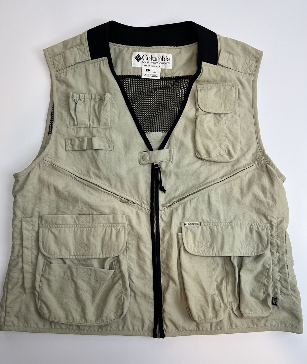 Columbia GRT Khaki Fishing Vest Outdoor Photography Utility
