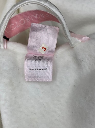 NWT VICTORIA'S SECRET White Satin -Fleece Lined Long Robe Women’s Size M/L New - Picture 10 of 12