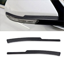 For Cadillac ATS 2013-19 Real Carbon Fiber Rearview Mirror Cover Trim Strip 2*