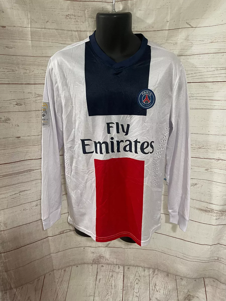 Nadoriver Men's White / Blue FC PSG Van Der Wiel #23 T-Shirt Size XL