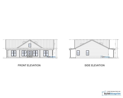 34x48 Ferme Moderne Custom Architectural Ranch HouPlans 1632SF - Téléchargement PDF - Photo 4/8