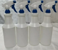 32oz Plastic Spray Bottles Empty And Reusable For Cleaning Solutions Water Auto 