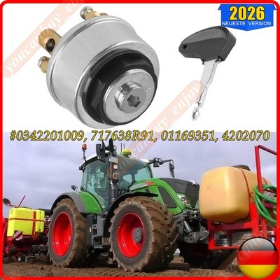 Zündschloß 0123 für Traktor Zündlichtschalter Schlepper Ersatz 0342201009 Neu
