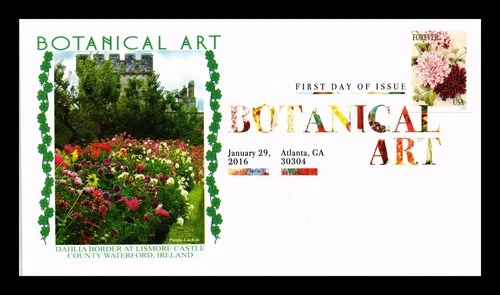 US COVER BOTANICAL ART FIRST DAY ISSUE PANDA CACHET