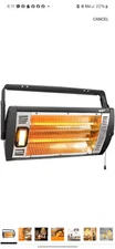 Ceiling-Mounted 1,500W Electric Space Heater – Best garage heater Workshop 