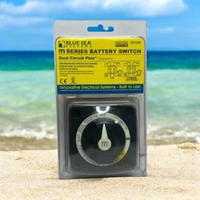 Blue Sea Systems M Series Battery Switch Dual Circuit Plus 6011200 Black New