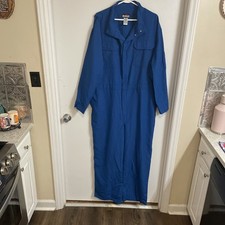 Bulwark Men Blue 50-RG CNB6RB6 Flame Resistant Deluxe Coverall