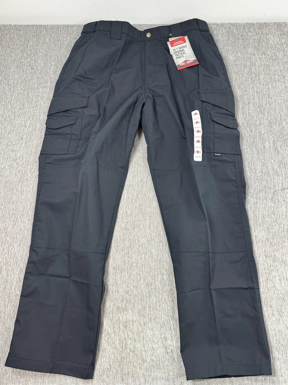 TRU-SPEC 24-7 Series Original Tactical Pants Mens 40x34 Dark Navy Ripstop Cargo