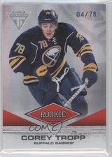 2011-12 Panini Titanium Rookie 4/78 Corey Tropp #109 8e7