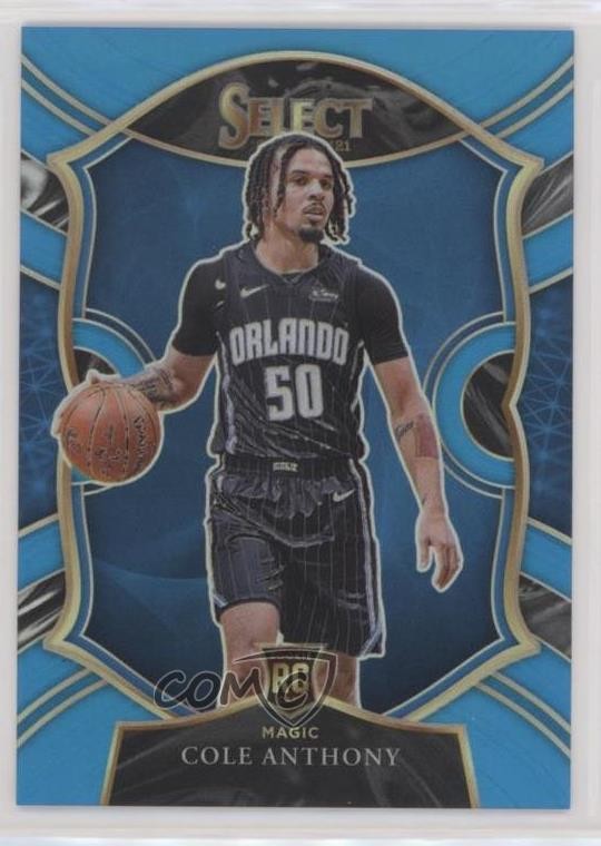 2020-21 Panini Select Concourse Light Blue Prizm 58/299 Cole Anthony #75 2l4