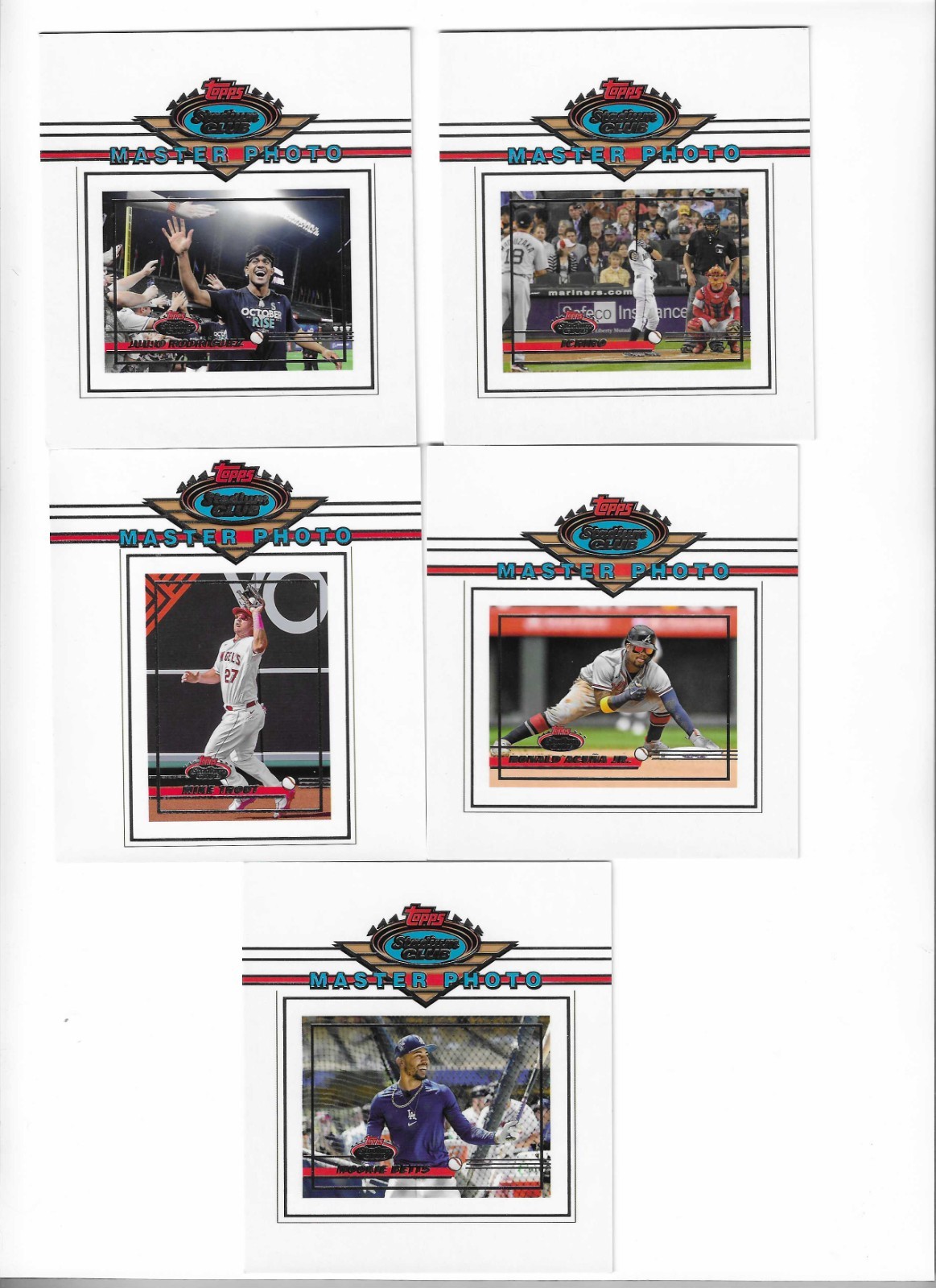 2023 Stadium Club MASTER PHOTO Box-Topper MIKE TROUT Los Angeles Angels 200