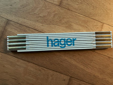 Zollstock 2 m mit Werbung Metermass Messstab Hager Tehalit Vertriebs GmbH