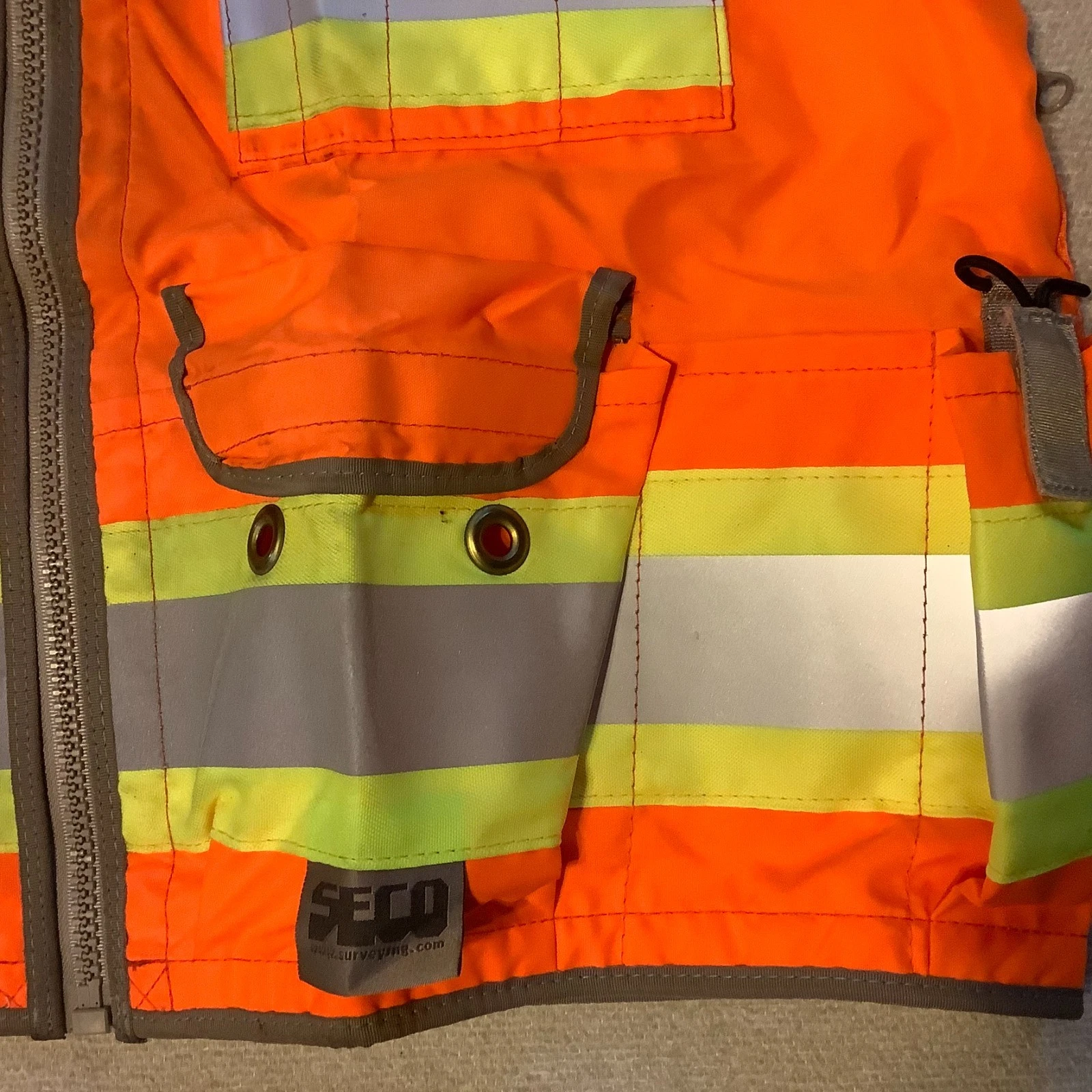 Seco Products Surveyor’s Vest Orange Yellow Size XL image 9