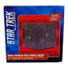 Star Trek Borg Cube Mini Fridge ThinkGeek Premium Cooler Holds 9 Cans NEW