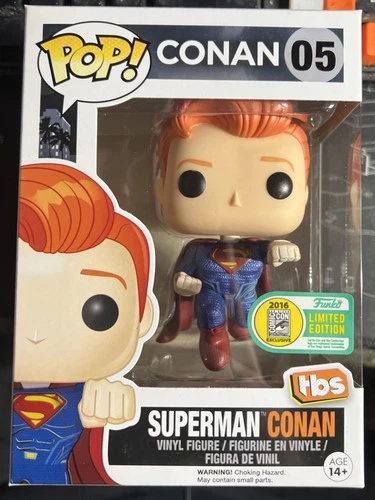 Funko Pop! Conan O'Brien Superman Conan #05 2016 San Diego Comic Con Exclusive
