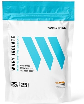 SWOLVERINE Whey Isolate 25g Protein. Churro flavor