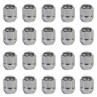 20 Radmuttern Kegelbund geschlossen 60° M12x1.5 25mm Silber Opel Ampera Astra J