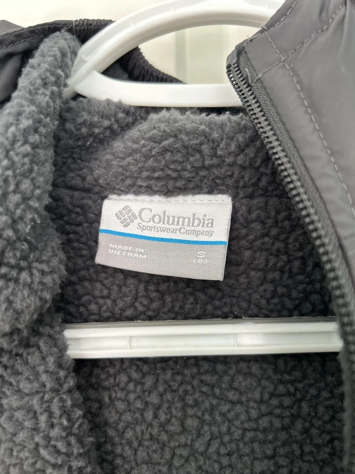 Chaqueta forrada Columbia Kids Sherpa en verde azulado y negro, talla 8 Foto 2 de 4